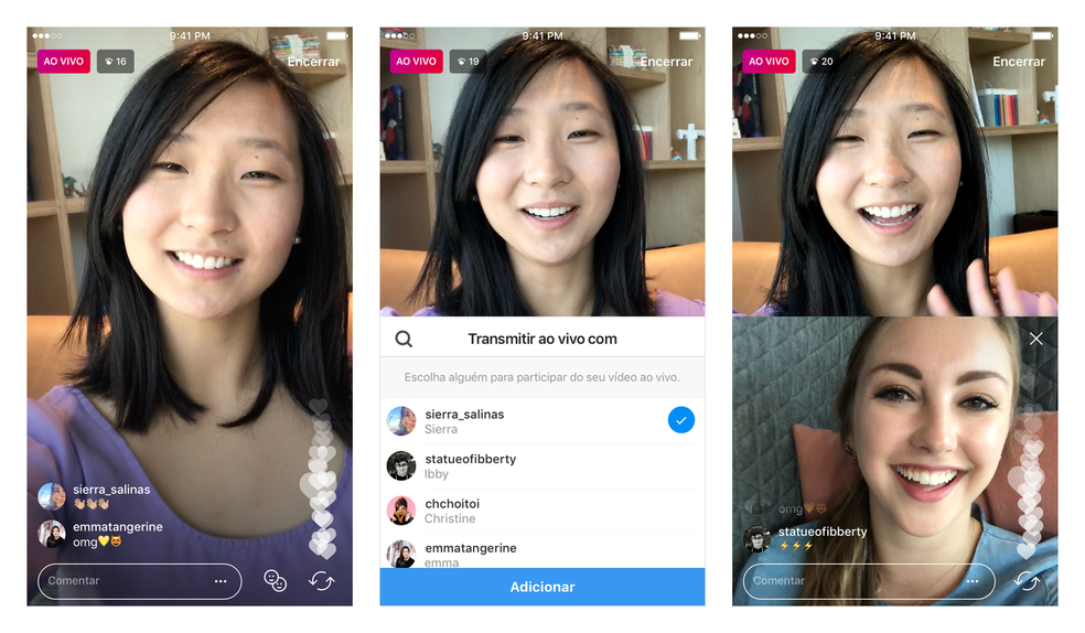 Instagram testa vídeos ao vivo com mais de uma pessoa 1 livefriendsinstagram