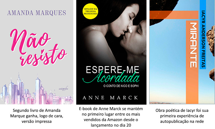 Escritores de sucesso do mercado digital ganham força 2 livros