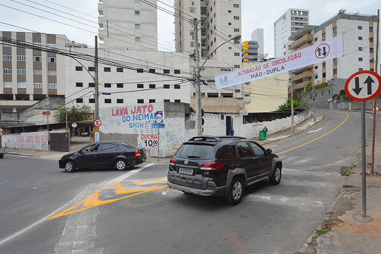 Settra implanta mão dupla em rua no Alto dos Passos 2 rua mão dupla