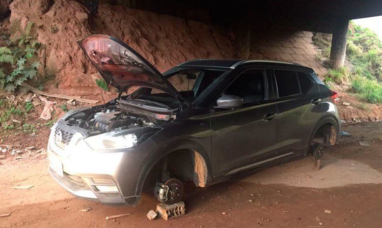 PM localiza carro de motorista baleado em assalto 1 uber roubado e1503416968617