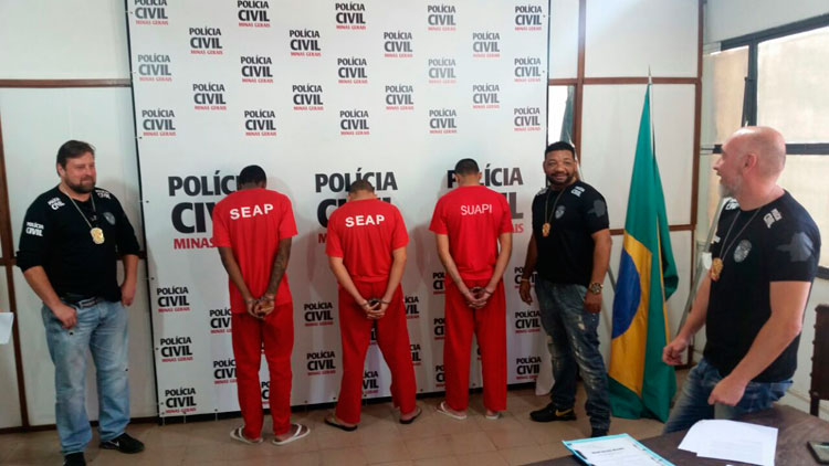 Polícia apresenta três suspeitos de seis crimes contra a vida 1 coletiva pc 3