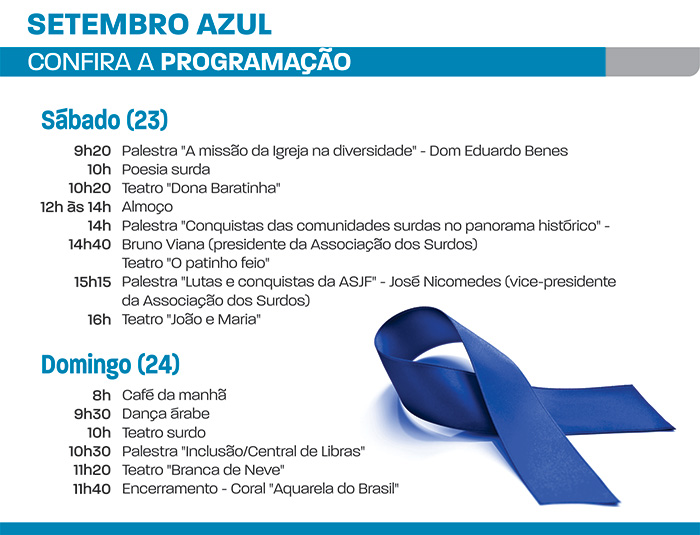 Pastoral dos Surdos da Arquidiocese promove atividades para marcar Setembro Azul 1 setembro azul