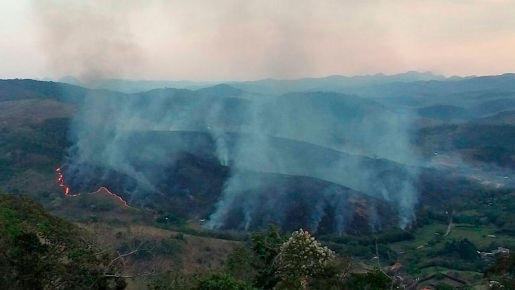 Incêndio atinge área de 800 mil m² no Salvaterra 1 incendiointerna