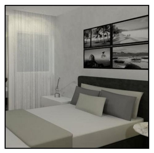 quadros no quarto do casal