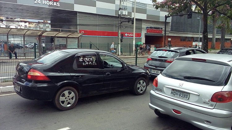 Motoristas da Uber protestam contra PLC 28/2017 1 uber leo2