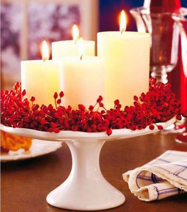 10 dicas para decorar sua casa no Natal 9 01 ideias para decorar a sua mesa de natal com velas