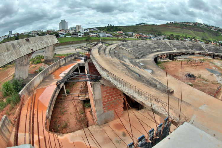 Obras do Ginásio Municipal de Juiz de Fora estão paradas desde outubro 1 estadio fernando