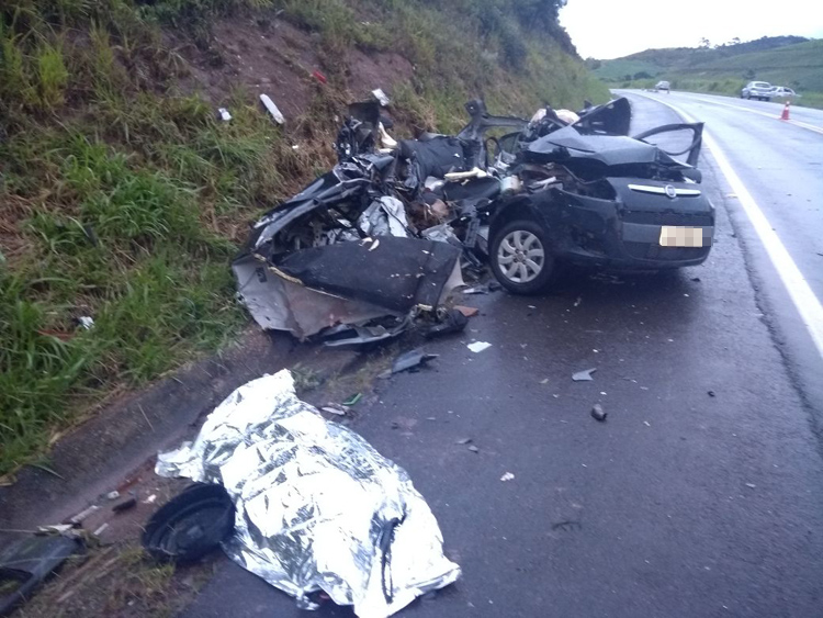 Motorista e adolescente morrem em batida frontal na BR-267 1 acidente BR 267 ok crédito PRF