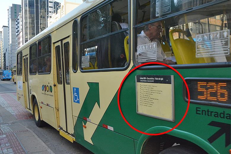 Ônibus voltarão a ter placa com informações sobre itinerário 4 ônibus capa arquivo marcelo