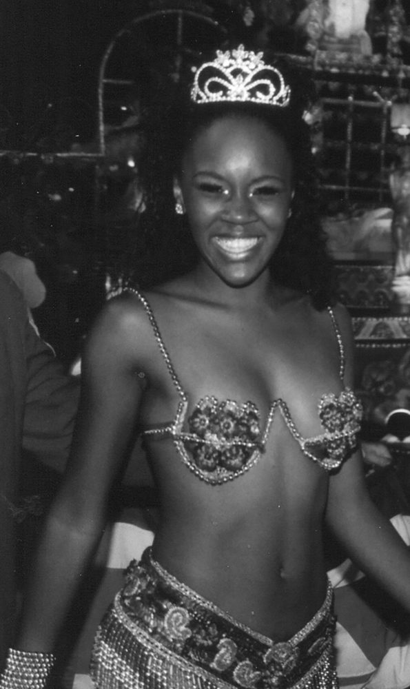 Regininha Ferreira no carnaval de 2000