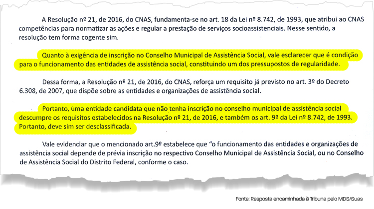 Entidade que não estiver inserida em conselho deve ser desclassificada, aponta Ministério 2 doc resolução1