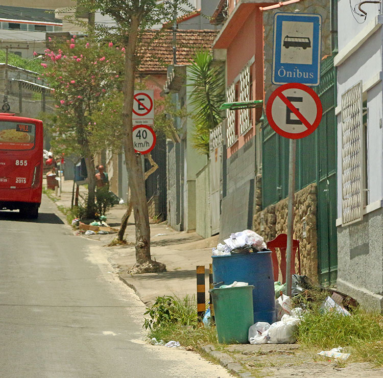 Com falha na coleta, lixo se acumula em vários bairros de Juiz de Fora 3 lixo bairro de lourdes