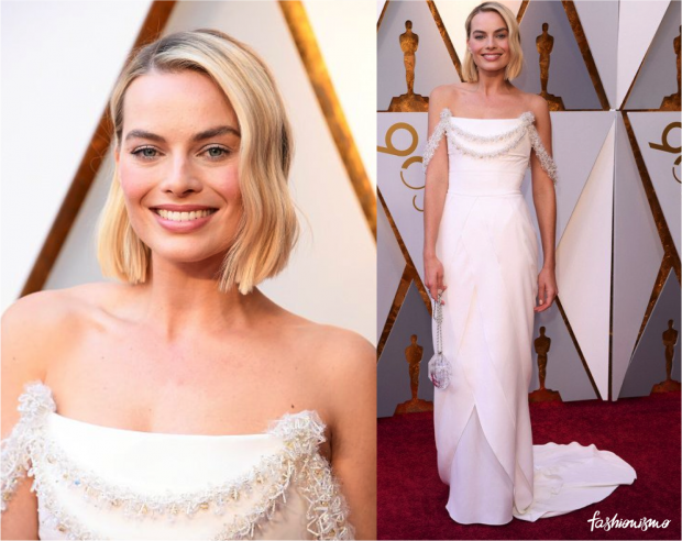 Vestidos que atravessaram o tapete no Oscar 2018 8 Margot Robbie in Chanel