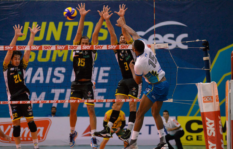 JF Vôlei é rebaixado para a Superliga B 1 Montes Claros x Sesc Divulgação Erbs Jr