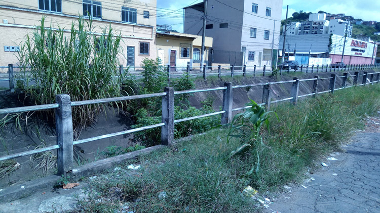 Moradores reivindicam limpeza do Córrego Tapera 2 VU Tapera 2