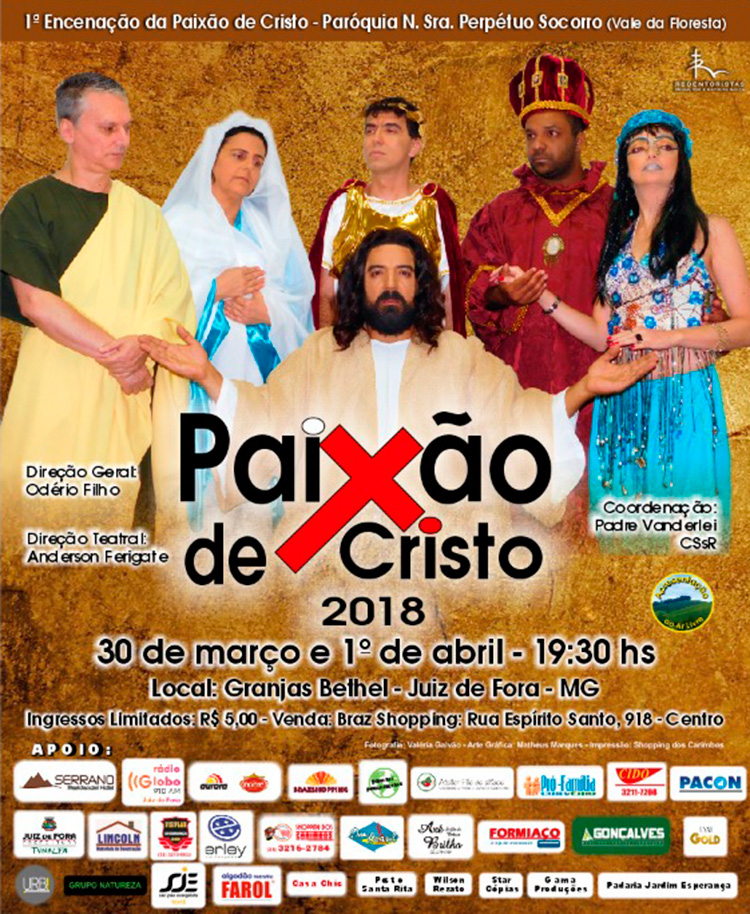 Encenação da Paixão de Cristo em JF reúne cerca de 130 atores em três palcos 2 paixão de cristo 6