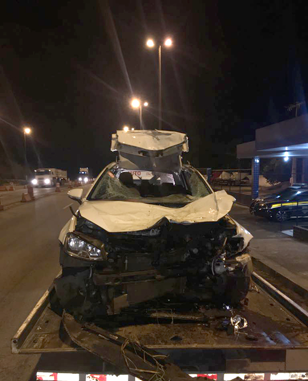 Foto: Divulgação/PRF carro batido