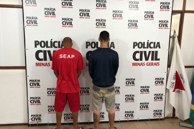 Polícia prende 2 suspeitos de homicídio na Barreira do Triunfo 2 destacada coletiva caso barreira divulgação polícia civil