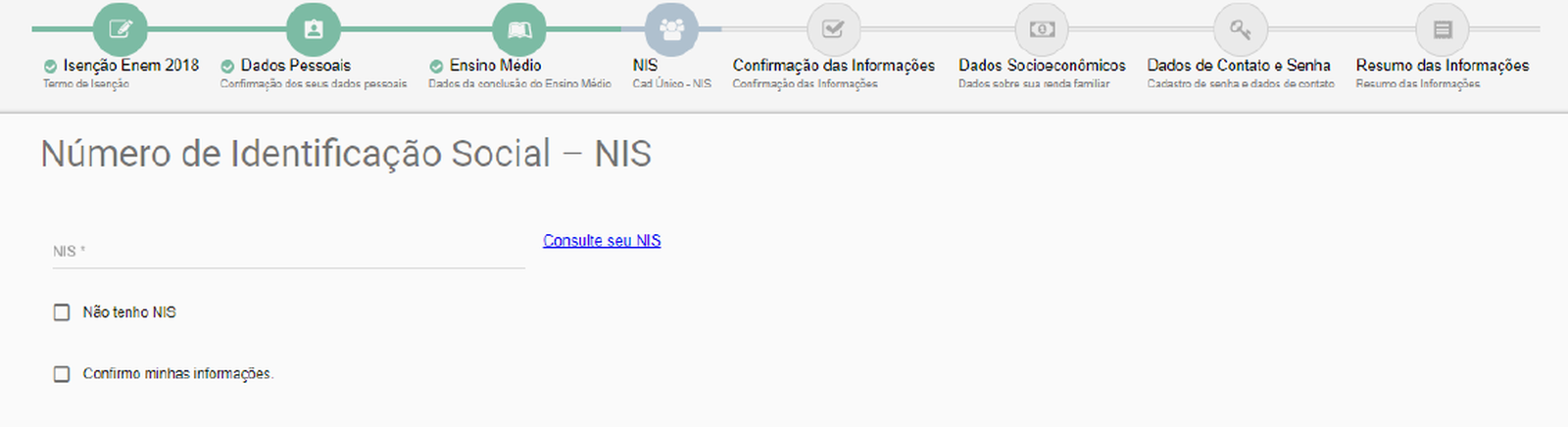 Como pedir isenção para a inscrição do Enem 5 isenção enem 2018 5