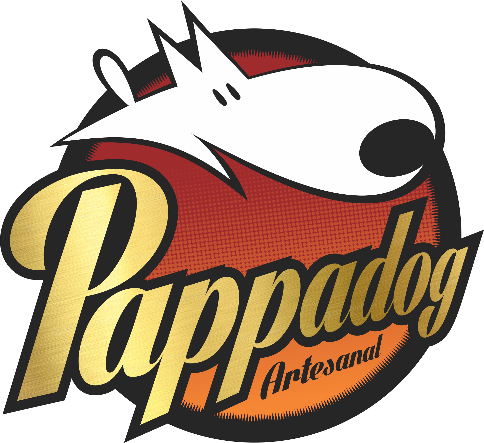 logo Pappadog rocket