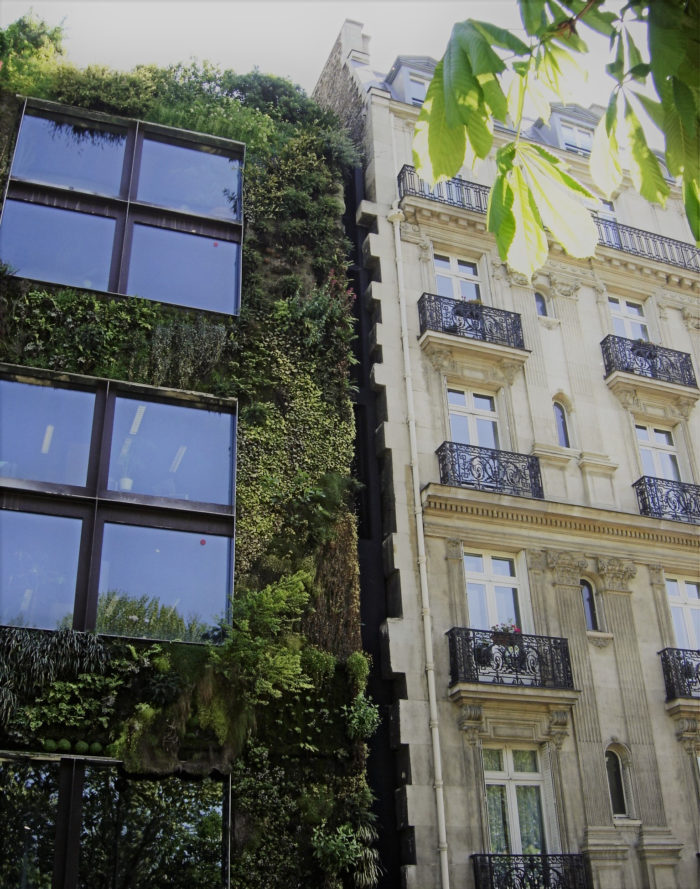 Jardim vertical parede verde Paris França Paris