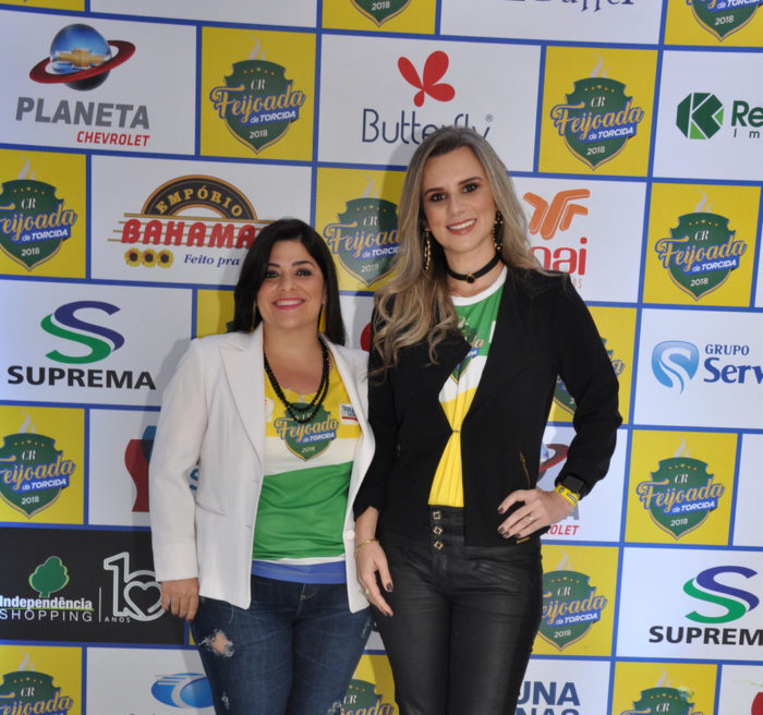 Renata Maciel e Carolina Jacob Daniel na Feijoada da Torcida Foto: Wólmer Monteiro