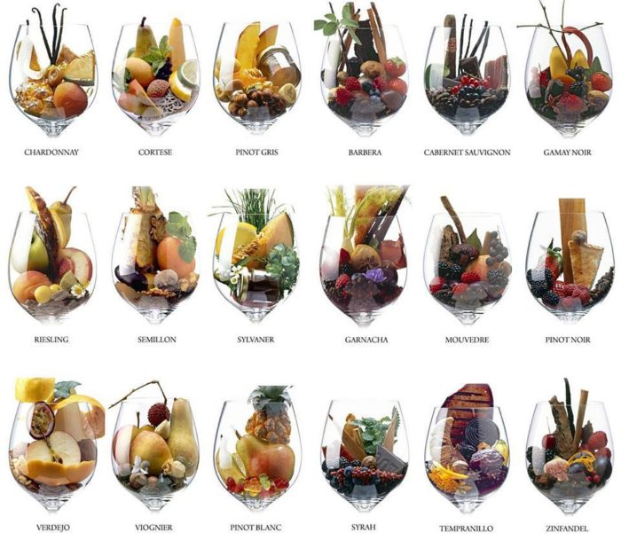 aromas do vinho