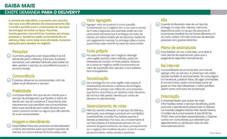 Delivery é aposta para alavancar faturamento do comércio 6 demanda para o delivery