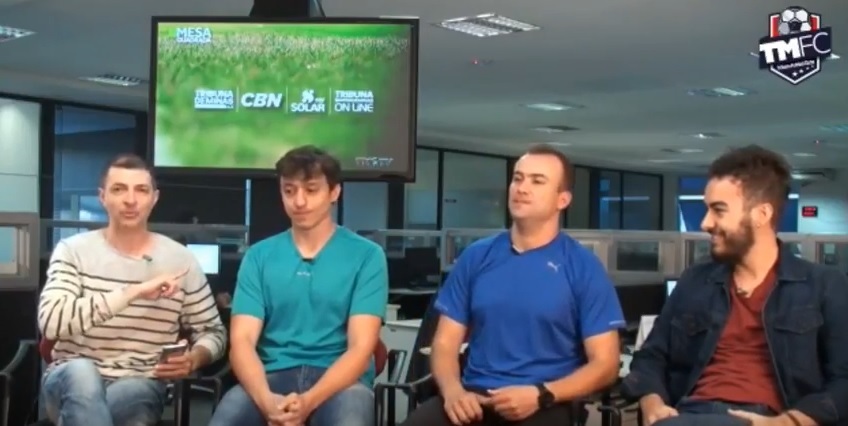 Imagem: Mesa Quadrada Especial da Copa recebe o novo blogueiro da Tribuna, Luiz Henrique Fernandes