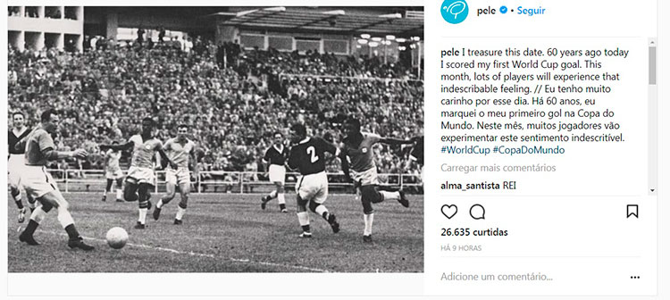 Há 60 anos, Pelé fazia seu 1º gol numa Copa do Mundo 2 pele1
