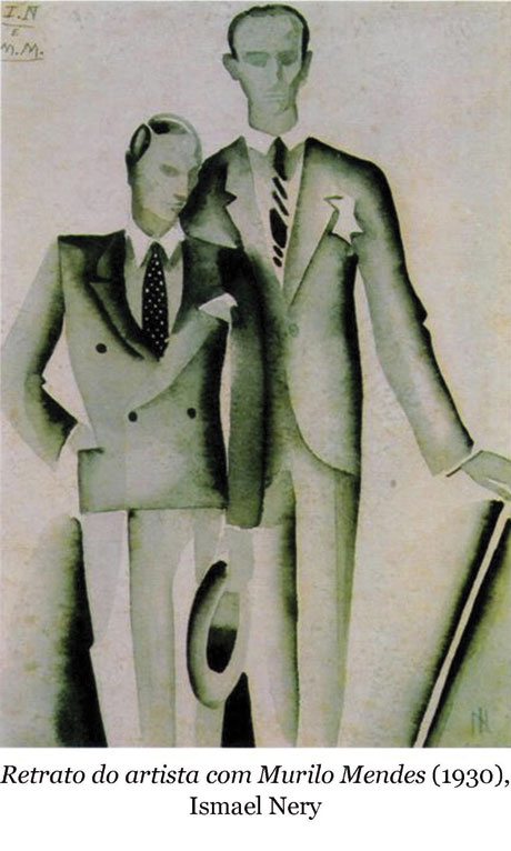 MAM-SP evidencia relação de Ismael Nery e Murilo Mendes 2 Retrato-de-Ismael-com-Murilo