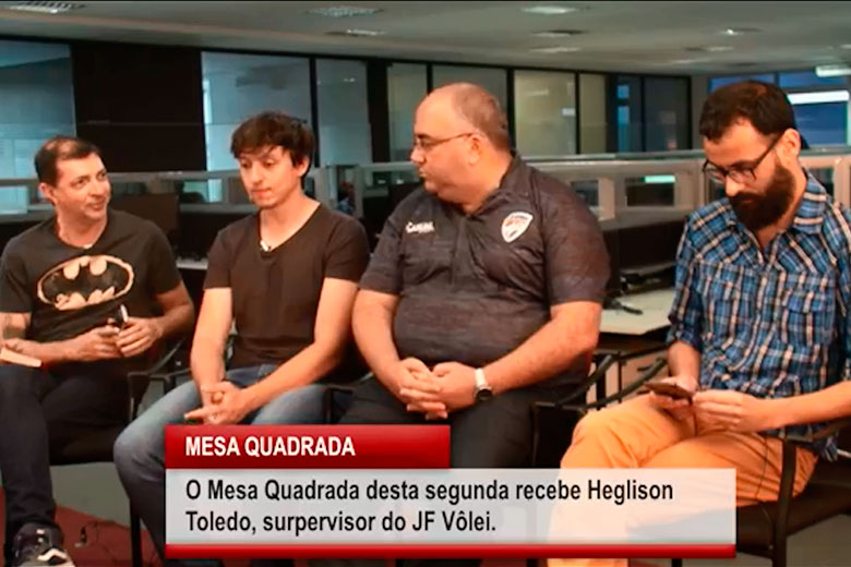 Imagem: Mesa Quadrada recebe Heglison Toledo