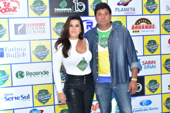 Terra de Empreendedores na Feijoada da Torcida 1 Vivian Barros e Adriano Miranda Foto: Aluízio Barbosa