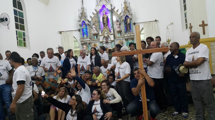 Diário dos romeiros: após 10 dias, grupo chega em Aparecida 6 caminhada da fe2