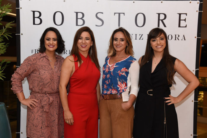 Flávia Perantoni, Carla Oliveira, Jordânia Coelho e Mariana Botti na Bobstore 1 Flávia Perantoni, Carla Oliveira, Jordânia Coelho e Mariana Botti, anfitriãs do ‘coq’ inaugural da Bobstore Foto: Aline Bastos