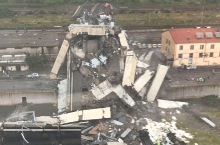 Autoridades já confirmam 22 mortos e 8 feridos em queda de ponte na Itália 1 poliziadistato2 e1534257560268