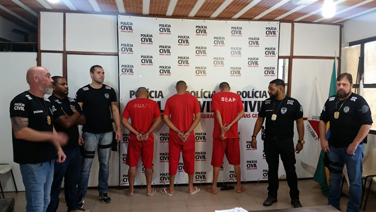 Polícia apresenta três suspeitos de envolvimento em homicídio 1 homicidio sandra