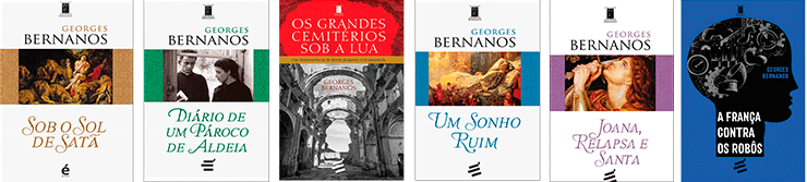 Georges Bernanos, o escritor francês que viveu em JF no século XX 4 livros.tira