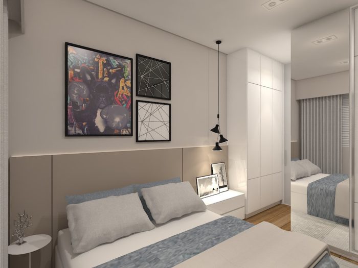 metragens reduzidas como decorar espaços pequenos 04 quarto