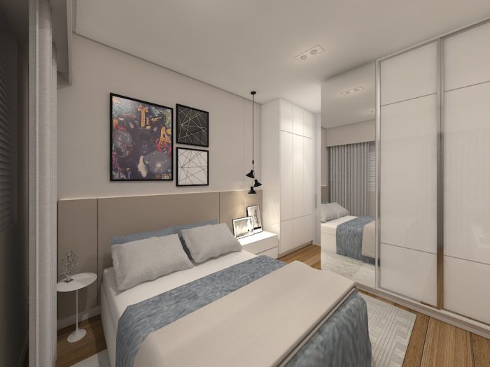 metragens reduzidas como decorar espaços pequenos 05 quarto