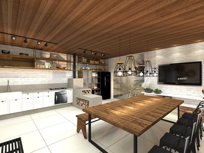 Espaço Gourmet - projeto de arquitetura do escritório Aletheia Westermann Escritórios 01