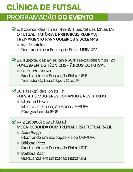 Mulheres no futebol são tema de evento na UFJF 4 Clínica-de-Futsal