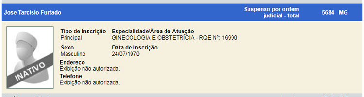 Médico suspeito de abusos já está com atividades suspensas 2 jose tarcisio print