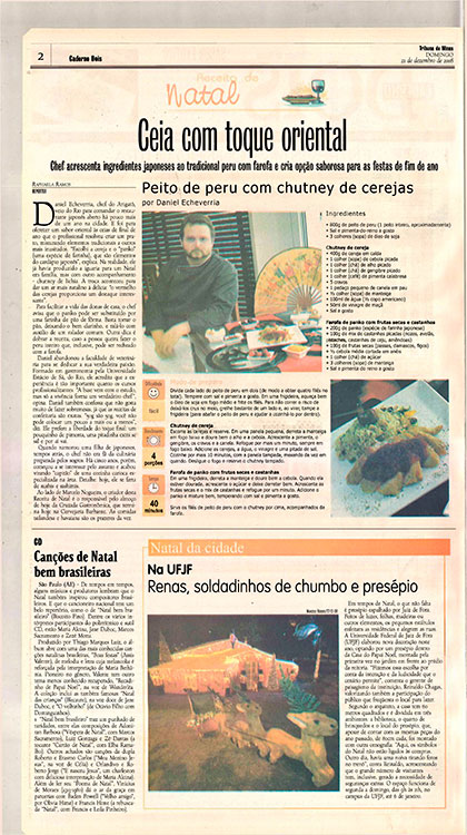peitu de peru com chutney