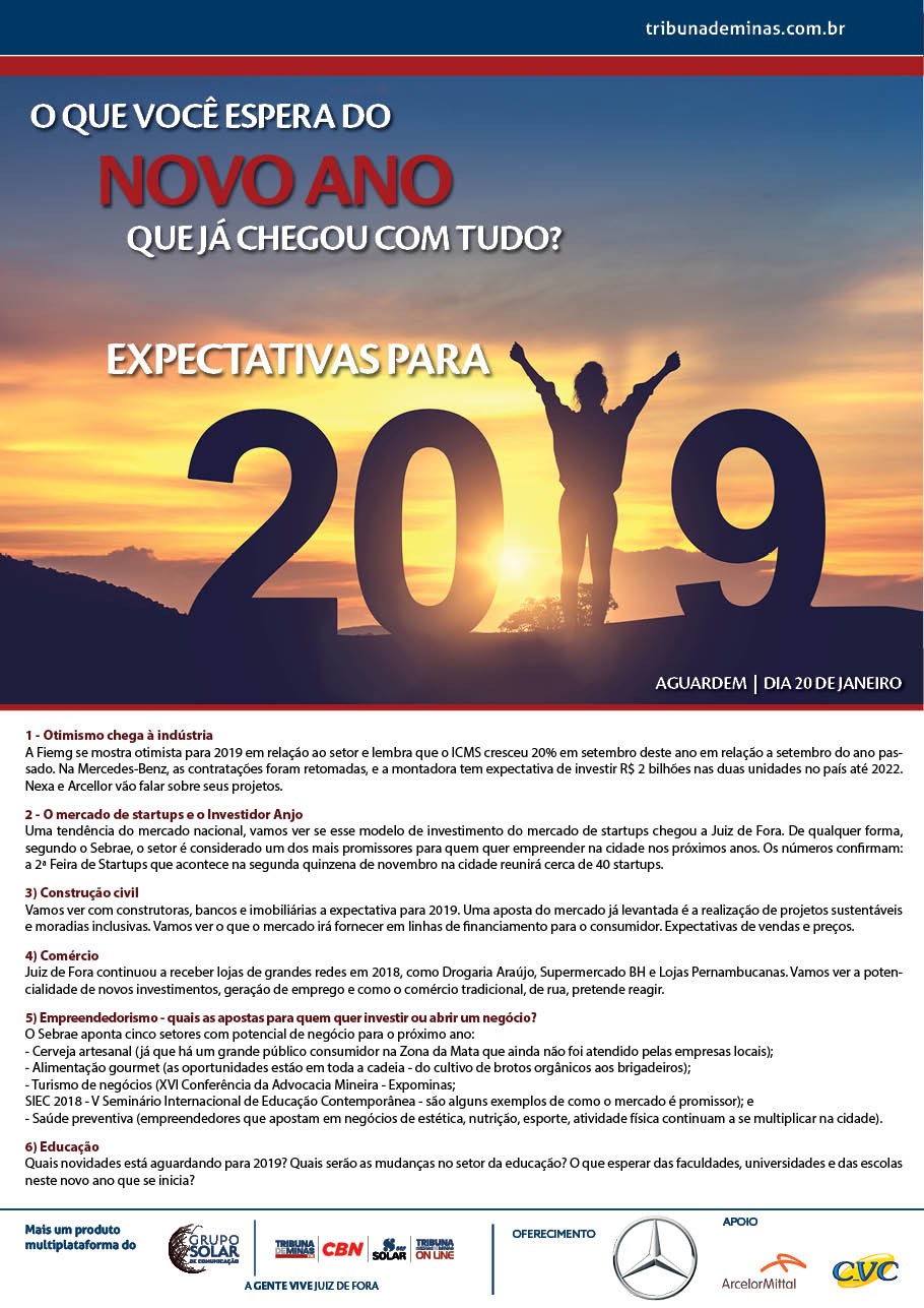 Expectativas 2019: o que você espera do novo ano? 4 Expectativas para 2019
