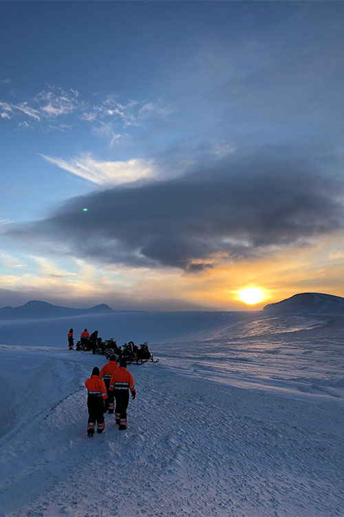 boa viagem snowmobiling ate cratera Eyjafjallajökull