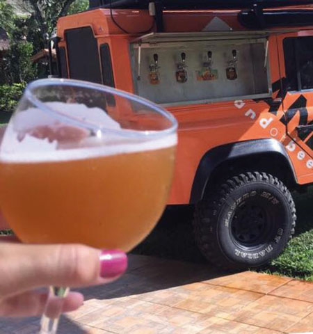 cerveja sobre rodas