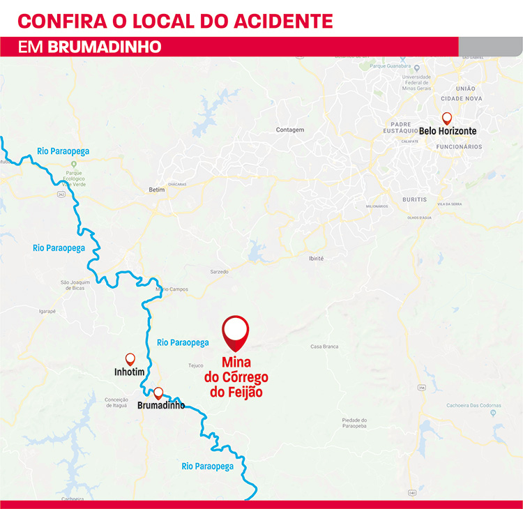Governo de MG confirma ao menos 7 mortos em tragédia em Brumadinho 2 córrego do Feijão