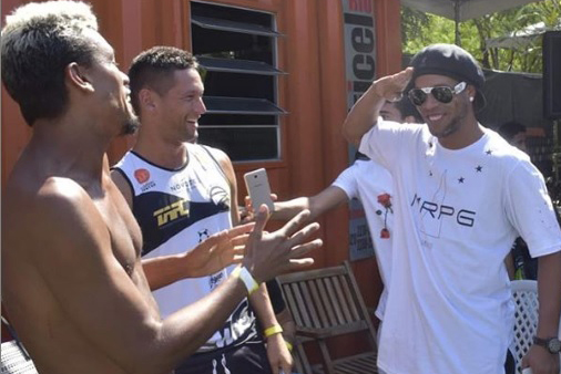 Amigo de Neymar e R10, 'Pelé do Futevôlei' participa de inauguração de CT em JF 1 esp futevolei reproducao instagram
