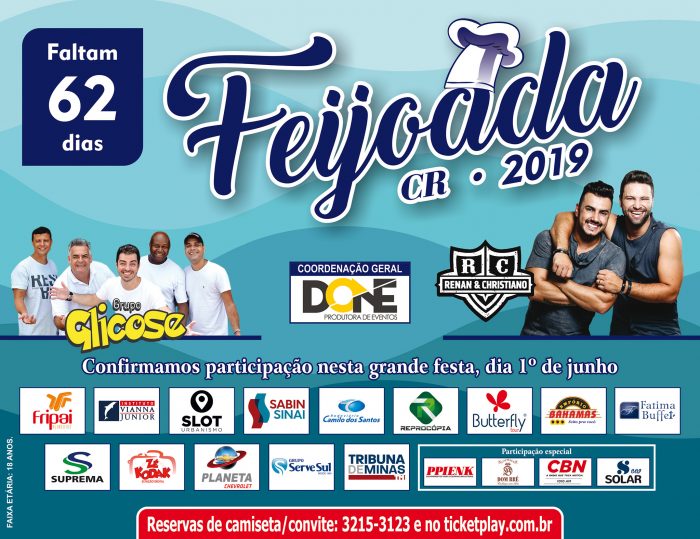 Fala Quem Sabe: Inspiração e propaganda 4 Feijoada 2019 5x20 310319 62 dias em RGB para o Jorge